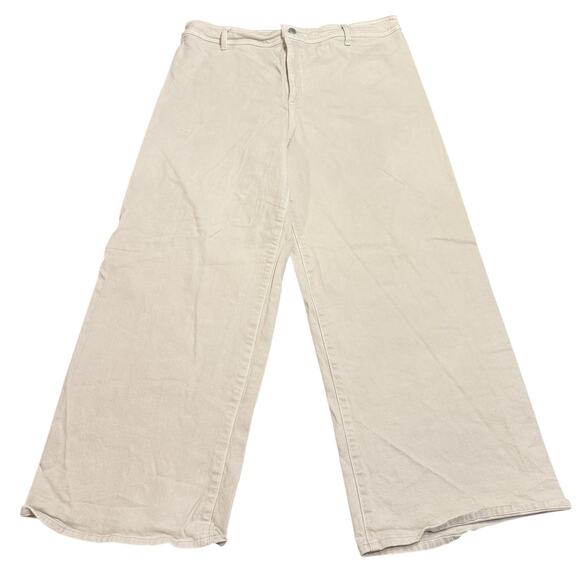 Universal Threads off white jeans, wide leg ankle, 16 - Picture 1 of 5